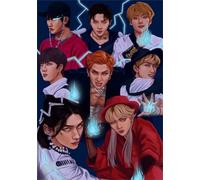 DMQBT Difícil Irregular Rompecabezas 1500 Piezas - Korea Boyband Bang Staykids Art Poster - Rompecabezass para Adults 1500 Piezas - Juguetes Antiestrés para Adultos - Hx73Zw