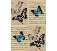 DMQBT Difícil Rompecabezas De 1000 Piezas - Rompecabezas Irregular Colorido - Artistic Imagen of Butterflys On Sheet Musics - Juguetes De Desafío Personalizados para Adultos - DX36ZW
