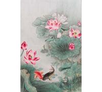 DMQBT Puzzle 1500 Piezas - Fotos - Gifts - Colorful Puzzle - Chinese Style Lotuss Painting - Pósters De Juguetes Divertidos para Adultos Y Familias - Elderly Juego De Memoria Y Cognición - Ns47Zk