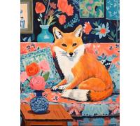 DMQBT Rompecabezas,1000 Pieces,Póster,Puzzle,Gifts ， Abstract Picture of Animals On The Sofass Color Oil Painting ，Juegos para Reducir El Estrés Familiar, Cx126Zw