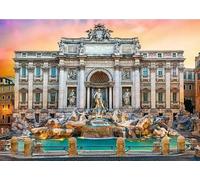 DMQBT Rompecabezas 1500 Piezas para Adultos - Difficult Rompecabezas 1500 Piezas para Desafío para Adultos - Fontana Di Trevi Landscape Fotos - Juegos para Reducir El Estrés Familiar - Jy503Zp