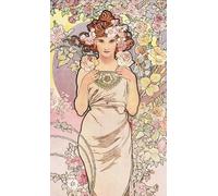 DMQBT Rompecabezas 1500 Piezas para Adults ，Alphonse.Mucha Classic Paintings ，Decoración del Hogar ，Difficult Rompecabezas 1500 Piece para Desafío De Adultos - Cq336Zj