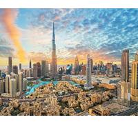 DMQBT Rompecabezas 1500 Piezas para Adults ，Difficult Rompecabezas 1500 Piece ，Dubai City Scenery Pictures ，Adult Family Stress Relief Posters Toys - Xu332Tw