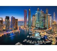 DMQBT Rompecabezas 1500 Piezas para Adults ，Difficult Rompecabezas 1500 Piece ，Dubai City Scenery Pictures ，Adult Family Stress Relief Posters Toys - Xu333Tw