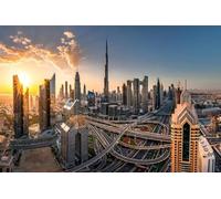 DMQBT Rompecabezas 1500 Piezas para Adults ，Difficult Rompecabezas 1500 Piece ，Dubai City Scenery Pictures ，Adult Family Stress Relief Posters Toys - Xu334Tw