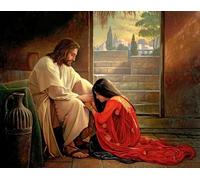 DMQBT Rompecabezas 1500 Piezas para Adults ，Difficult Rompecabezas 1500 Piece para Adults Challenge ，Jesus Art Oil Painting ，Juegos para Reducir El Estrés Familiar - Xu706Tw