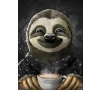 DMQBT Rompecabezas para Adultos 1500 Piezas - Colorful - 1500 Piezas Adult Rompecabezas - Cute Sloths Art Painting - para Juguetes De Desafío Difíciles para Divertirse En Familia - Jy144Zp