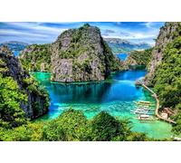 DMQBT Rompecabezas para Adultos 1500 Piezas - Palawan Island Scenery Fotos - Juguetes De Desafío Difíciles para Divertirse En Familia - Rompecabezas 1500 Piezas para Adultos - Jy165Zp