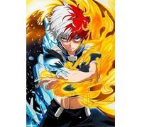 DMQBT Rompecabezas para Adults 1500 Piece ，Colorful ，1500 Piezas Adult Rompecabezas ，Japanese Animes My Heross Academias Todoroki Shotos ，Decoración del Hogar - Cq421Zj