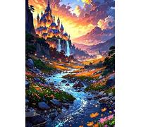 DMQBT Rompecabezas para Adults 1500 Piece ，Colorful ，Abstract Castles Art Poster，Juguetes De Desafío Personalizados para Adultos ，1500 Piezas Difficult Rompecabezas - Xu399Tw