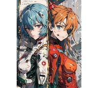 DMQBT Rompecabezas para Adults 1500 Piece ，Colorful ，Evangelion Japanese Animes Póster ，1500 Piece Rompecabezas para Children's Difficulty - Cq261Zj