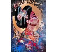 DMQBT Rompecabezas para Adults 1500 Piece - Japanese Woman Fun Graffiti - Juguetes De Desafío Personalizados para Adultos - Poster Art Rompecabezas 1500 Piezas - Decoración del Hogar - Xu771Tw