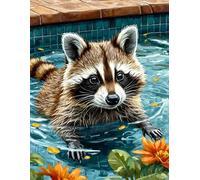 DMQBT Rompecabezass 1500 Piezas para Adults - Cute Raccoons Art Fotos - Home Educational Games - Poster Art Rompecabezas 1500 Piezas - Hx142Zw