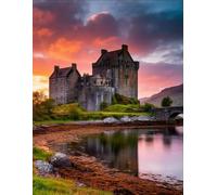 DMQBT Rompecabezass 1500 Piezas para Adults - Difícil Rompecabezas 1500 Piezas para Adults Challenge - Eilean Donan Castles Scenery Fotos - Juguete Antiestrés para Adultos - Hx103Zw