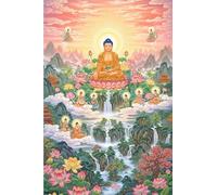 DMQBT Rompecabezass For Adults 1500 Piezas - Colorful - 1500 Piezas Adult Rompecabezas - Buddhas Statues Painting - Large Rompecabezas Gift For The Whole Family - Vw59Zq
