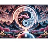 DMQBT Rompecabezass For Adults 1500 Piezas - Colorful - Tai Chi Abstract Póster - Decoración De Arte Mural - 2002 Pieces Adult Rompecabezas - Vw131Zq