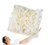 dmqdu Depurador de almohadilla de lufa, Depurador de espalda de lufa,Almohadilla de paño para fregar la ducha de lufa para baño | Depurador de espalda de lufa de baño de piel para mujeres, niñas
