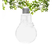 dmqdu Maceta de jardín con bombilla de vidrio para pared, maceta de botella de bombilla, maceta de pared de vidrio montada en la pared, accesorios de jardín, estación de propagación de terrario de