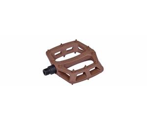 DMR V6 Flat Wide Mountain MTB Flattie Freeride Pedales - Marrón Tierra