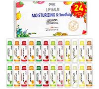 Dmsky DMSKY - Bálsamo labial en paquete de 24 piezas, bálsamo labial natural a granel con vitamina E y aceite de coco, hidratante y calmante