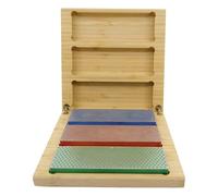 DMT W6EFC - Tres modelos de diamante Whetstone en caja de madera dura (6 pulgadas)