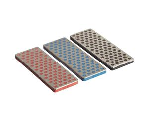 DMT Mini diamante WS7K - Piedra de afilar para esquís y snowboard, 70 mm, juego de 3 unidades