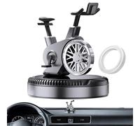Dmuzsoih Ambientador de aire del automóvil solar, ambientador con energía solar - de ciclo Ciclo de motor Recalentador giratorio,Herramienta automotriz de ornamentos de perfume para tablero