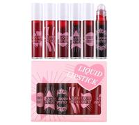 Dmuzsoih Brillo Labial Tintado,Brillo Labial Con Aceite | 6 Colores Bola Rodante Hidratante Nutritivo para Uso Diario Fiesta Playa Viaje