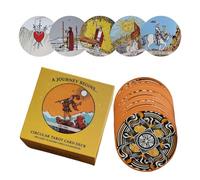 Dmuzsoih Cartas De Tarot | Baraja De Tarot Fácil De Transportar con Manual De Instrucciones - Cartas para Juegos De Mesa,para Adultos Reuniones Festivas Eventos Festivos Interacción Social Viajes