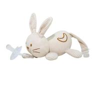 Dmuzsoih Chupete Buddy, soporte para chupete de felpa | Soporte para chupete de peluche,Chupete agradable para la piel, cómodo y encantador para ducha de niños, a partir de 0 meses