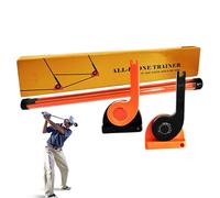 Dmuzsoih Entrenador de Swing de Golf | Equipo Portátil con Ángulos Ajustables | Ayuda para El Entrenamiento De Golf | para Hombre y Mujer Práctica Diaria Interior y Exterior de Golpes