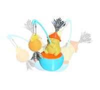 Dmuzsoih juguete de caña de gato,Lindo juego interactivo rotación de 360 grados para caza estimulación mental | Accesorio para mascotas para estimulación mental simulación de caza ejercicio