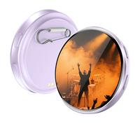 Dmuzsoih Pin Digital para Bolso | Pantalla táctil con vídeos Anime - Placa Digital Inteligente con Pantalla - para Coleccionistas Fans Estudiantes Niños Adolescentes Temáticas Ferias Viajes Hogar