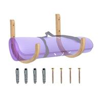 Dmuzsoih Soporte para Esterilla de Yoga,2 Piezas Organizador de Pared,Soporte para Accesorios de Yoga y Esterilla - Para Accesorios De Fitness Y Equipo De Ejercicio