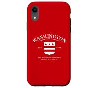 DMV Local Washington D.C. Emblema del Distrito de Columbia Carcasa para iPhone XR