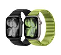 DMVEIMAL 2 Piezas Sport Loop Nailon Correas para Apple Watch Ultra 3/2 Band 49mm 46mm 45mm 44mm 42mm 41mm 40mm 38mm Mujer Hombre,Trail Deportiva Correa para iWatch Series 11 10 9 8 7 6 5 4 SE 3 2 1
