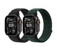 DMVEIMAL 2 Piezas Sport Loop Nailon Correas para Apple Watch Ultra 3/2 Band 49mm 46mm 45mm 44mm 42mm 41mm 40mm 38mm Mujer Hombre,Trail Deportiva Correa para iWatch Series 11 10 9 8 7 6 5 4 SE 3 2 1