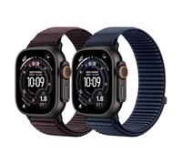 DMVEIMAL 2 Piezas Sport Loop Nailon Correas para Apple Watch Ultra 3/2 Band 49mm 46mm 45mm 44mm 42mm 41mm 40mm 38mm Mujer Hombre,Trail Deportiva Correa para iWatch Series 11 10 9 8 7 6 5 4 SE 3 2 1