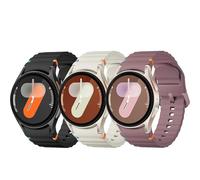 DMVEIMAL 3Pcs Correas Deportiva para Samsung Galaxy Watch 7 6 5 4 FE Band 40mm 44mm/6&4 Classic 43 47 42 46 mm/5 Pro 45mm Hombre Mujer,No Gap Suave Silicona Sport Correa para Samsung Watch 7 6 5 4 FE