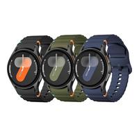 DMVEIMAL 3Pcs Correas Deportiva para Samsung Galaxy Watch 7 6 5 4 FE Band 40mm 44mm/6&4 Classic 43 47 42 46 mm/5 Pro 45mm Hombre Mujer,No Gap Suave Silicona Sport Correa para Samsung Watch 7 6 5 4 FE