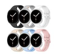 DMVEIMAL 6Pcs Correas Deportiva para Samsung Galaxy Watch 8 40mm 44mm/8 Classic Band 46mm Hombre Mujer,Un Clic No Gap Suave Impermeable Silicona Sport Correa Repuesto para Samsung Watch 8/8 Classic