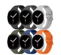 DMVEIMAL 6Piezas Suave Silicona Correa para Samsung Galaxy Watch 8 44mm 40mm/8 Classic Band 46mm Hombre Mujer,Impermeable Sport Loop Repuesto Correas Deportiva Pulsera para Samsung Watch 8/8 Classic