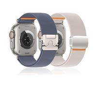 DMVEIMAL Elásticas Correa para Apple Watch Ultra 3/2 Band 49mm 46mm 45mm 44mm 42mm(Series 3 2 1),Stretchy Nailon Tejido Correas Sport Loop Strap para iWatch Series 11 10 9 8 7 6 5 4 Ultra SE 3/2/1