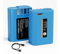 DMW-BLK22 Batería 2600mAh con Pantalla LED Inteligente, Compatible con Cámaras Digitales Panasonic Lumix GH5, GH5 II, GH6, GH7, S5, S5 II, S5 IIX, S9, S9 II -2 Pack