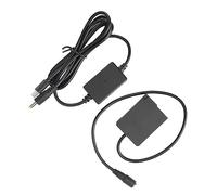 DMW DCC8 Adaptador de Fuente de Alimentación de Batería Simulada, Cargador Continuo de Batería Simulada de Cámara Acoplador de CC con Adaptador Tipo C para G5 G6 G7 G80 G81, etc.