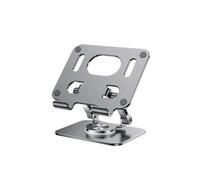 DMWLZHO Soporte de Aluminio Giratorio for Tableta, 360°, Soporte de Escritorio Plegable Ajustable for iPad Pro Air Mini(Grey-381)