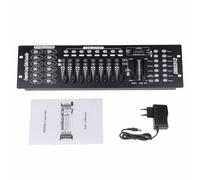 DMX 512 Controlador Consola 192 Canales DJ Controlador de Luz Consola Mini DMX Controlador DMX Panel de Luz para Fiesta DJ Disco Moving Head Luz Escenario Lámpara Operador Equipo (Negro)