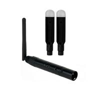 DMX Inalámbrico 2 Receptores Hembra y 1 Transmisor Macho Control 2.4G para Dfi DJ Versión Corta para Led Stage PAR Enchufe UE