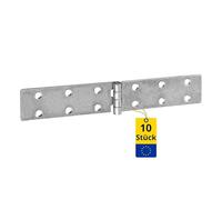 DMX - Juego de 10 bisagras plegables 150 x 25 mm - Bisagra para piano - Bisagras para puertas de armarios - Bisagras plegables - Bisagras para muebles - Bisagra para cargas pesadas - Bisagra de barra