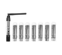 DMX - Juego de 8 receptores inalámbricos DMX512 2.4G para bar, 1 transmisor inalámbrico DMX512, partido control de luz, DMX controlador macho/hembra para cabezales móviles LED de iluminación de